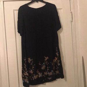 New with tags navy blue dress with floral detail